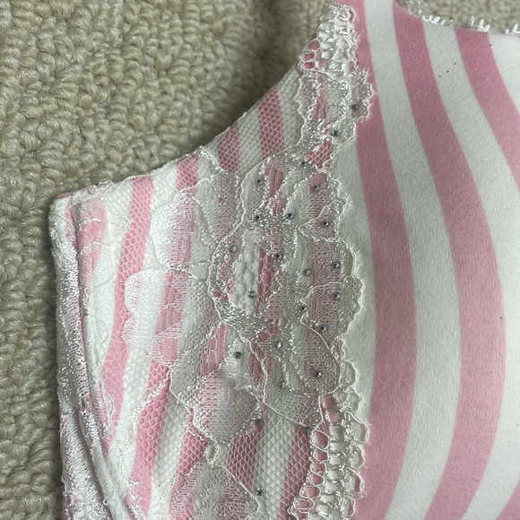 NWT Victoria’s Secret Signature Stripe Demi Buste Double Lined 38DD - Picture 5 of 12